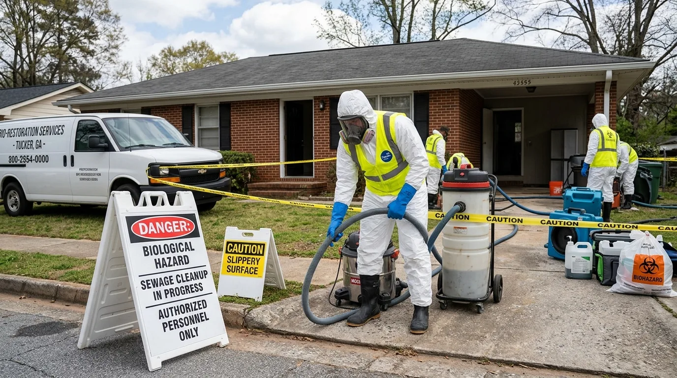 Sewage Backup Cleanup in Tucker, GA: Health Risks & Response